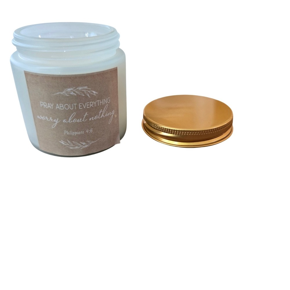 English Pear Freesia Candle Gold Lid Religious Gift Delicate Aroma